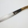 Couteau Le Tarn Ebène Royal et mitres en carbone Gold fiber visserrie or 4 couteau Le Tarn gamme inspiration lame Suminagashi 67 couches