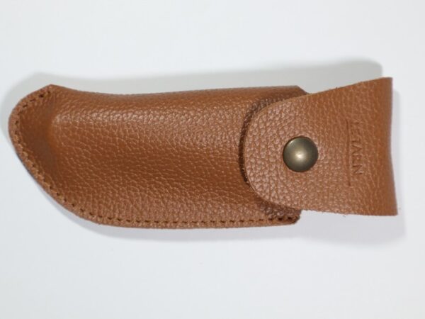 étui ceinture marron couteau pliant