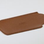 etui poche cuir marron couteau pliant