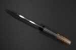 Couteau pliant Le Tarn manche en loupe d’amboine, mitres en carbone black dune – Image 4
