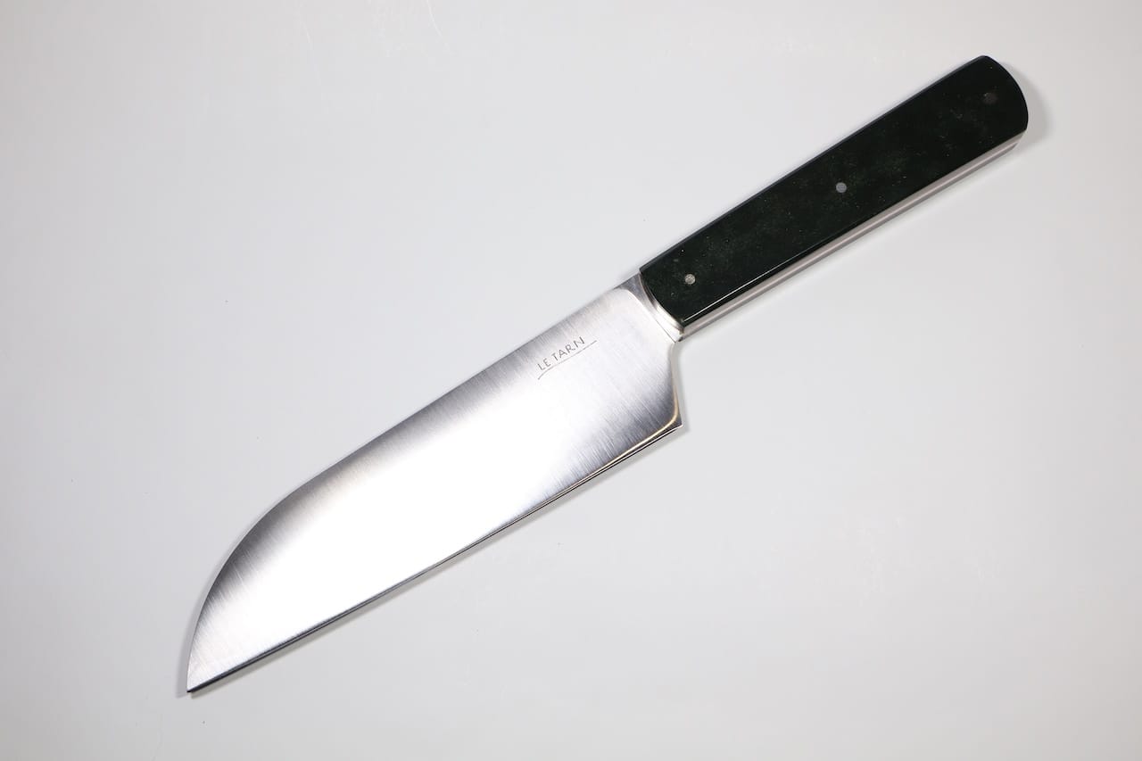 Le Tarn chef Santoku paper stone vert 1 Le Tarn chef Santoku paper stone vert